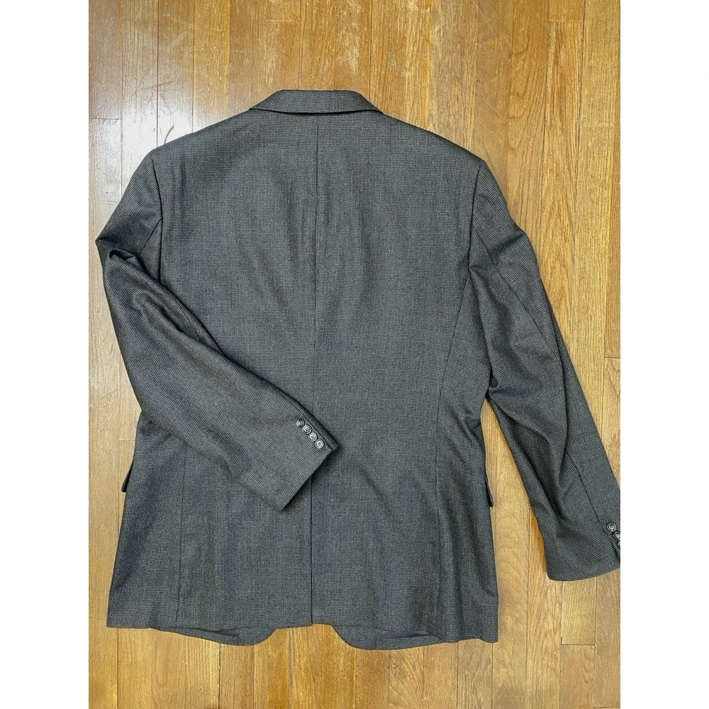 Jos‎ A Bank Men's Wool Cashmere 2 Button Brown Blazer Sportscoat 46L